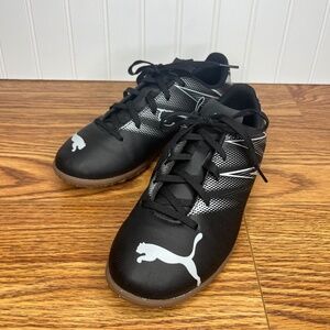 Puma Attacanto Kids Black Turf Soccer Cleats Indoor Soccer Shoes